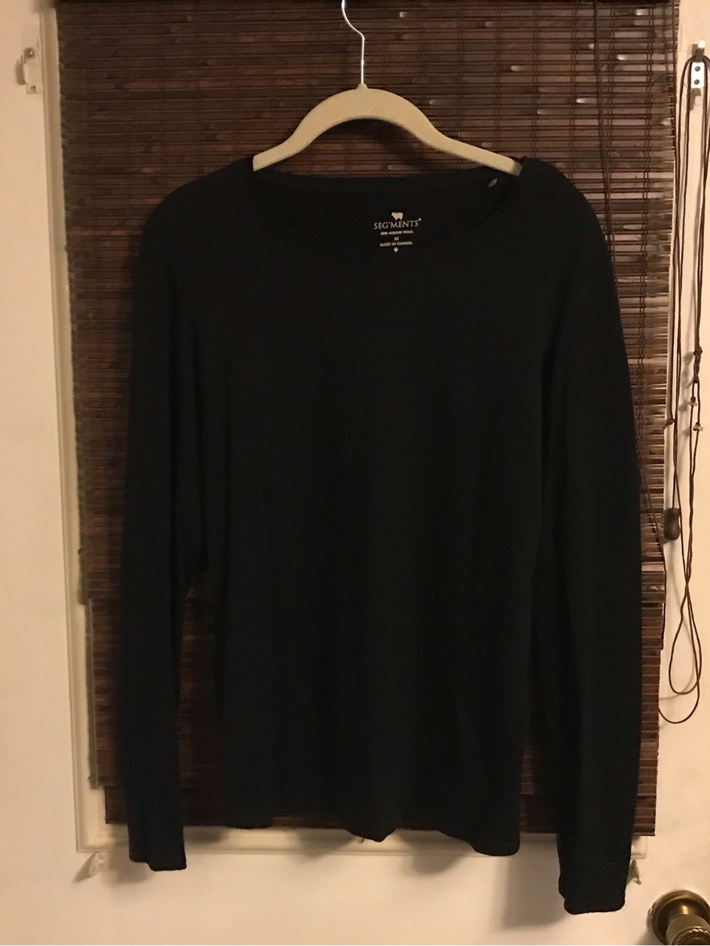Seg'ments 100% Merino Wool Womens Long Sleeve Base Layer Tee Top Shirt